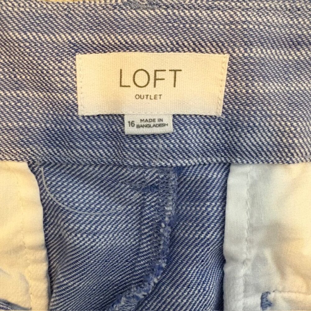 LOFT Outlet - Blue Heather The Monroe 6" Shorts - Picture 3 of 6